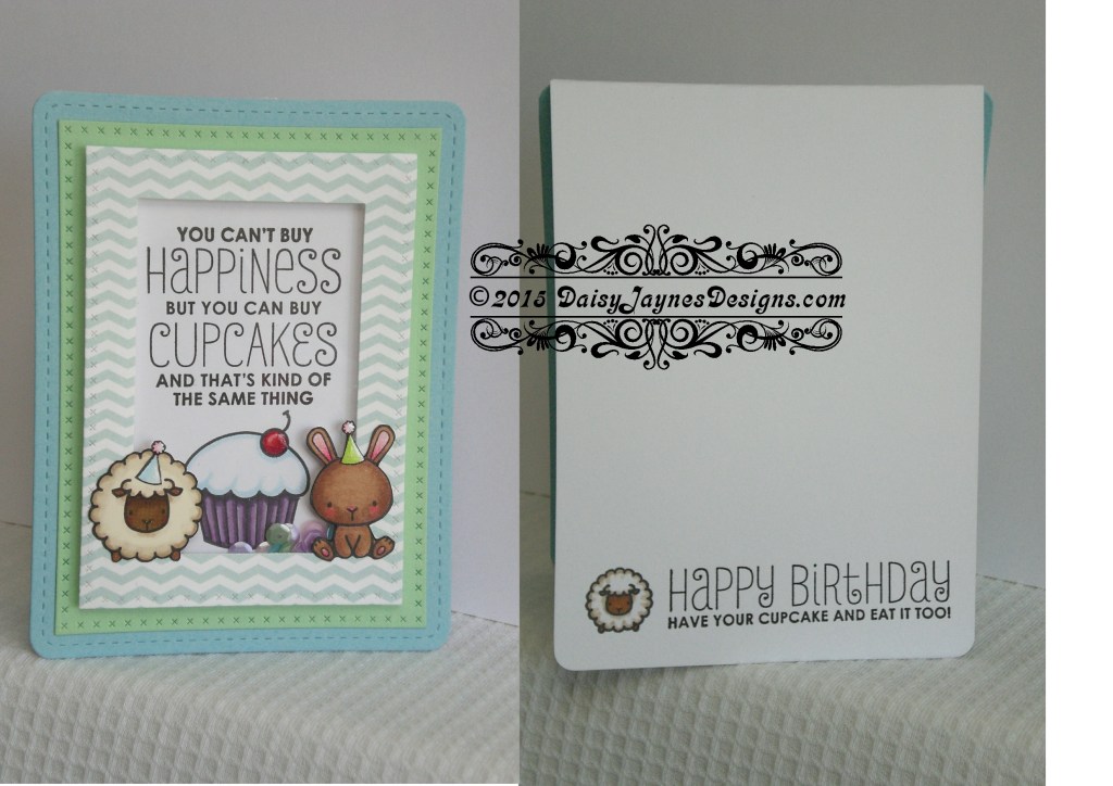 cupcake blue and green