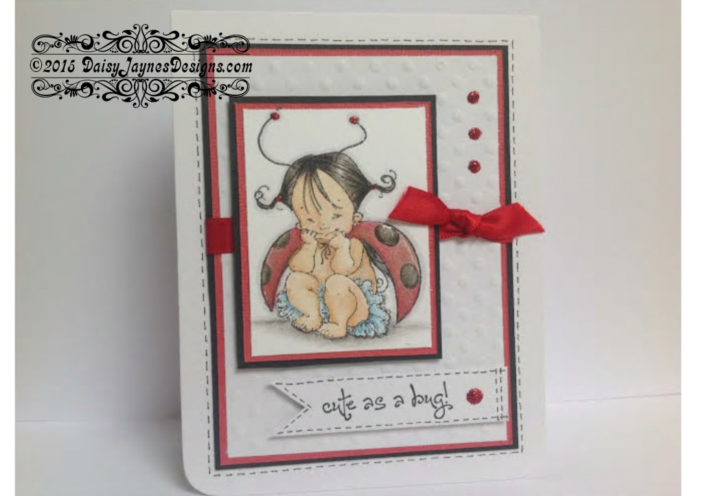 Coloured with pencil