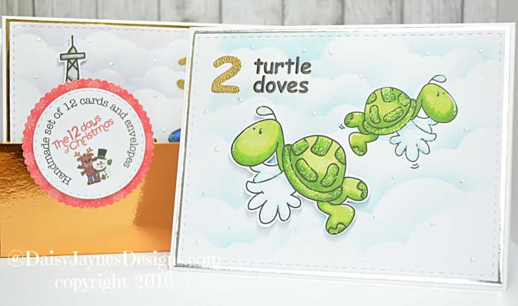Christmas card series 2016 #2…Two turtle&nbsp;doves…